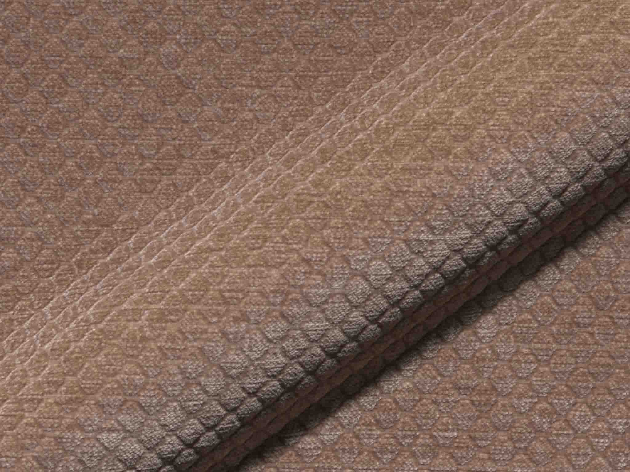 Polsterstoff Alma 908 wirkt wohnlich mit matter Optik, robust, pflegeleicht und verlässlich und angenehm im Griff.